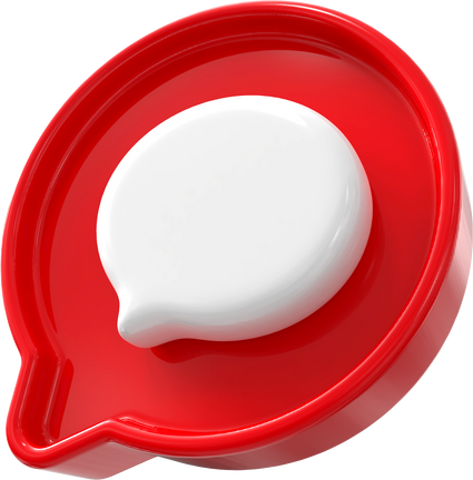 Comment icon . Comment button . 3D element